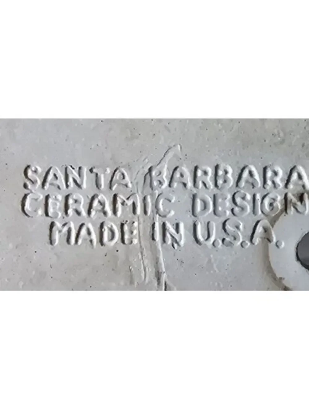 Vintage Santa Barbara Ceramic Design Cat and Mouse Clock Face Tile